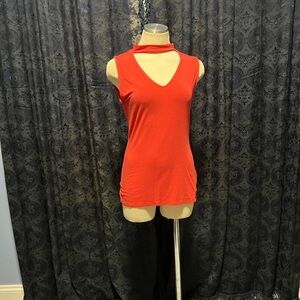White House Black Market Red/orange Tank Top